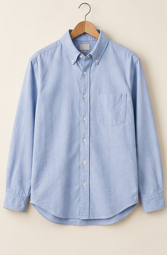 Camisa Oxford celeste
